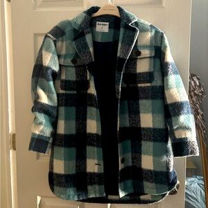 Old Navy Checkered Jacket in Blue and Gray